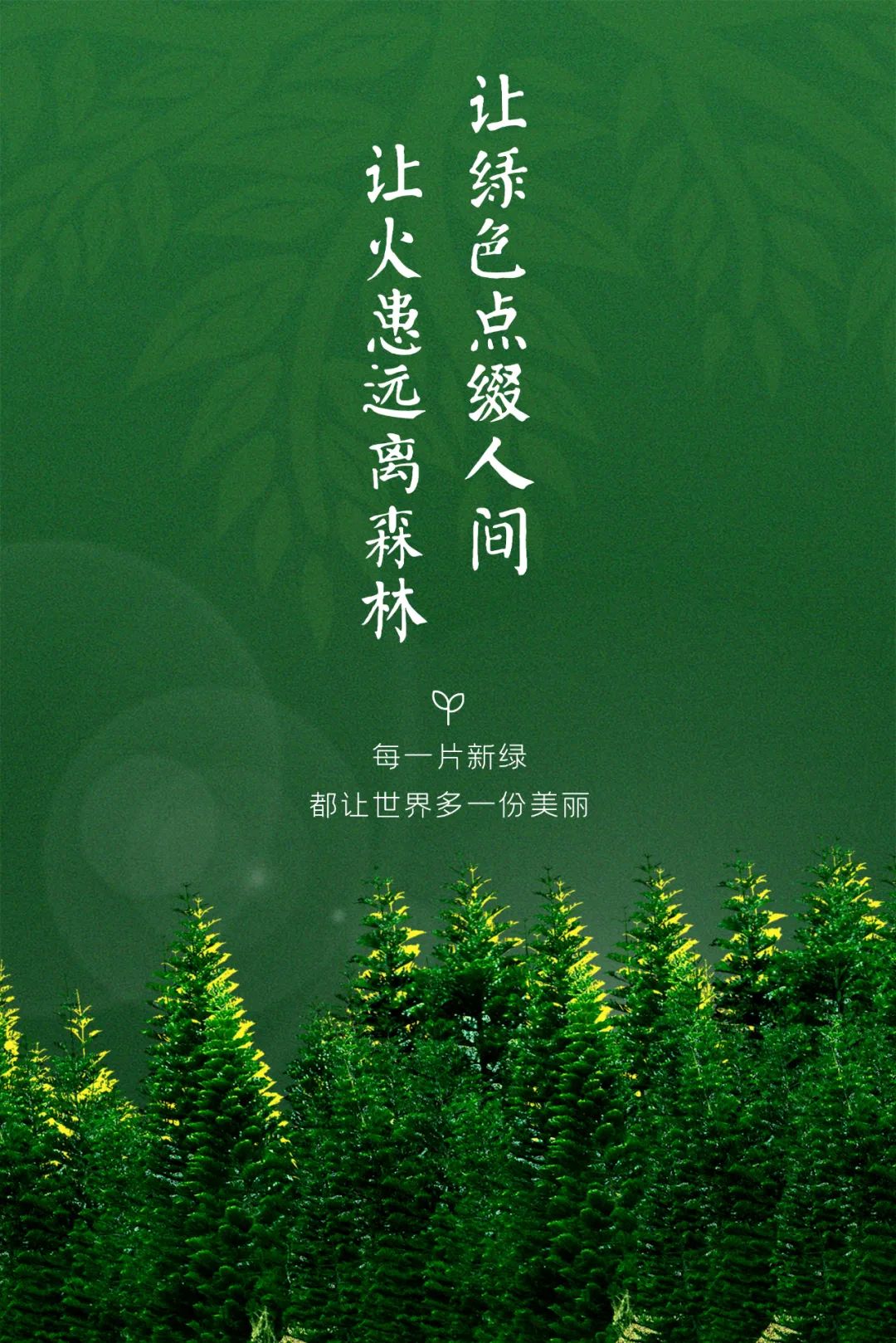 森防进行时海报丨森林防火你我同行