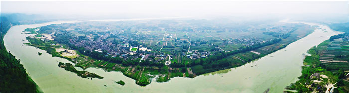 汉阳镇鸟瞰图