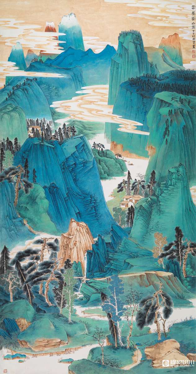 云养蜀山图