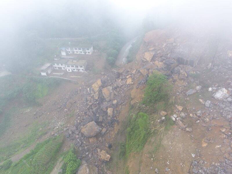 宜宾珙县马蹄山地质灾害点发生崩塌 无人员伤亡