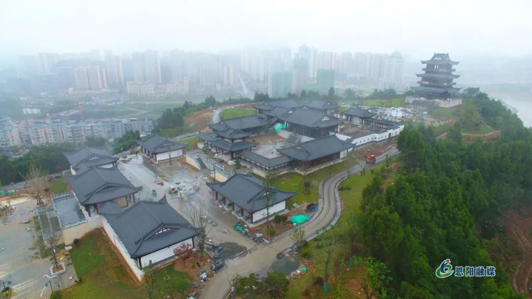 关注建设进度达98恩阳登科山公园即将建成开园