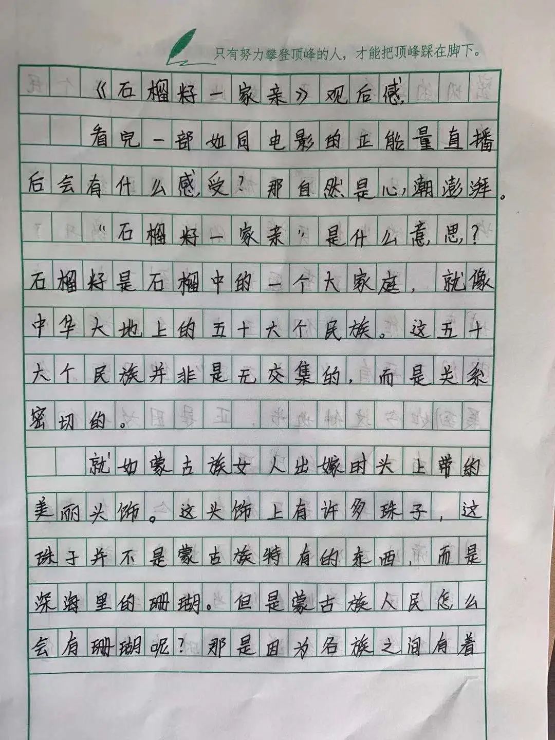 古蔺团团组织孩子们观看石榴籽一家亲主题团课队课