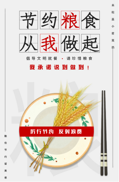 绷紧粮食安全之弦向舌尖上的浪费说不