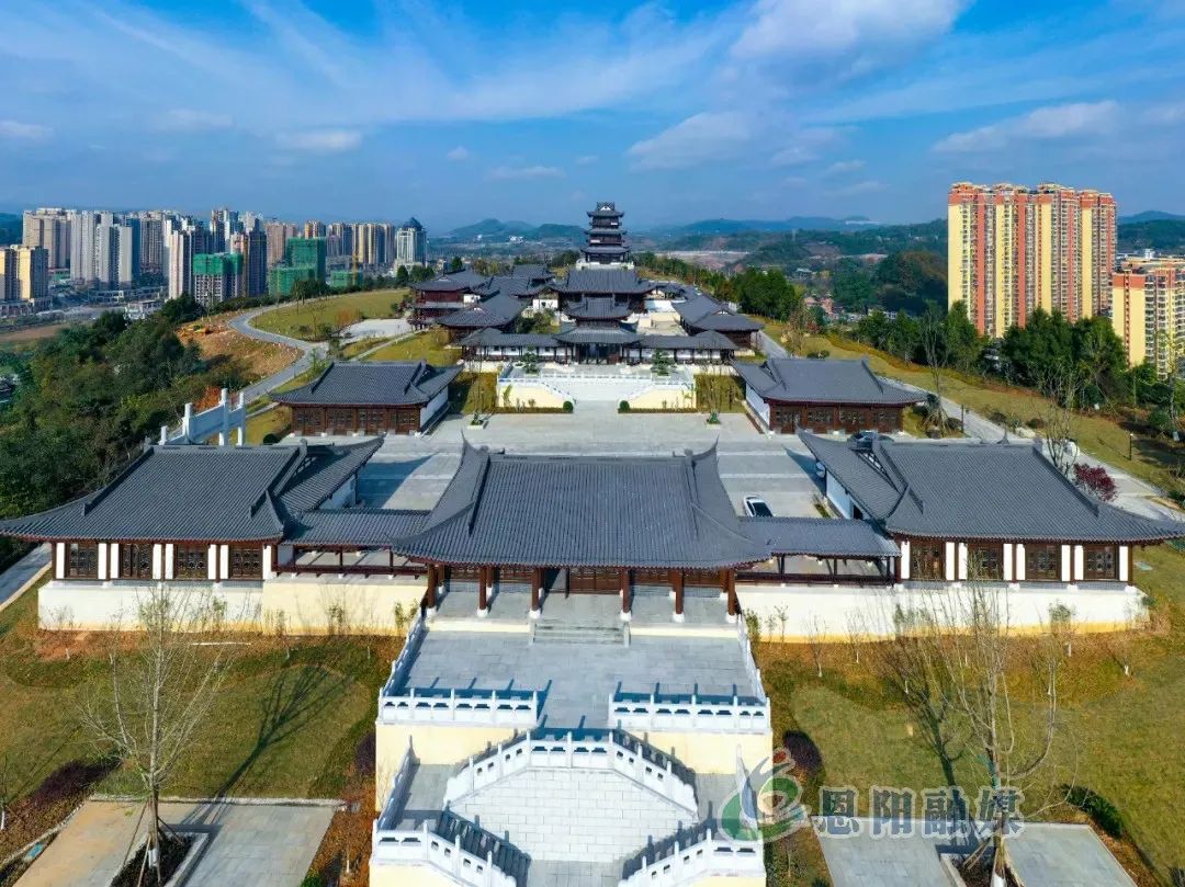恩阳登科山公园趁着冬日暖阳来听五子登科的故事