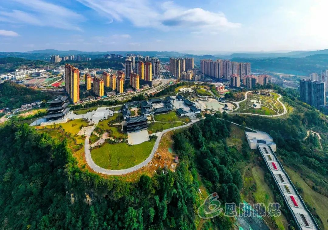 恩阳登科山公园趁着冬日暖阳来听五子登科的故事