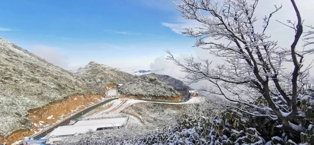 八台山今日雪景实拍宛如人间仙境