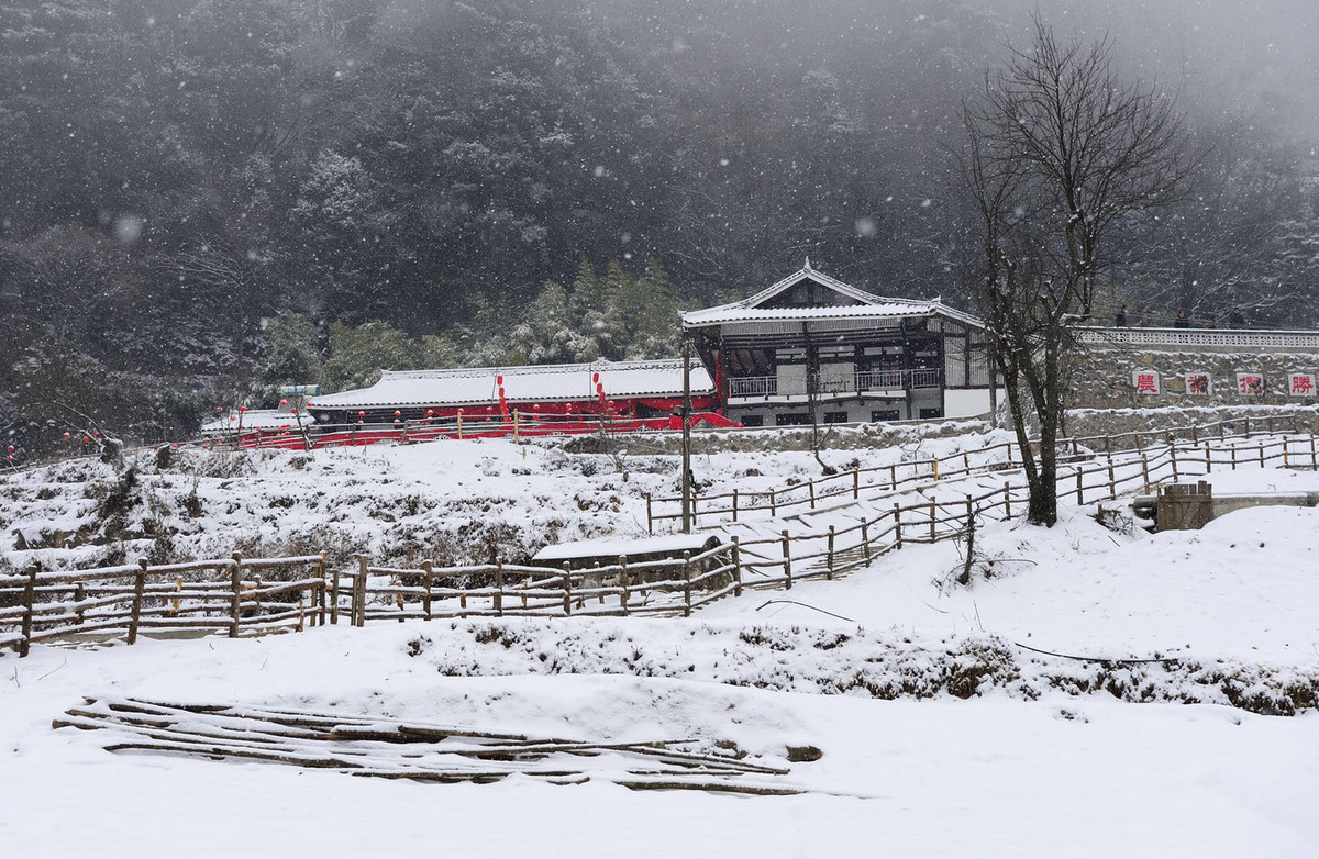 多图大雪扮靓曾家山冬季乡村文化旅游节即将在广元朝天启幕