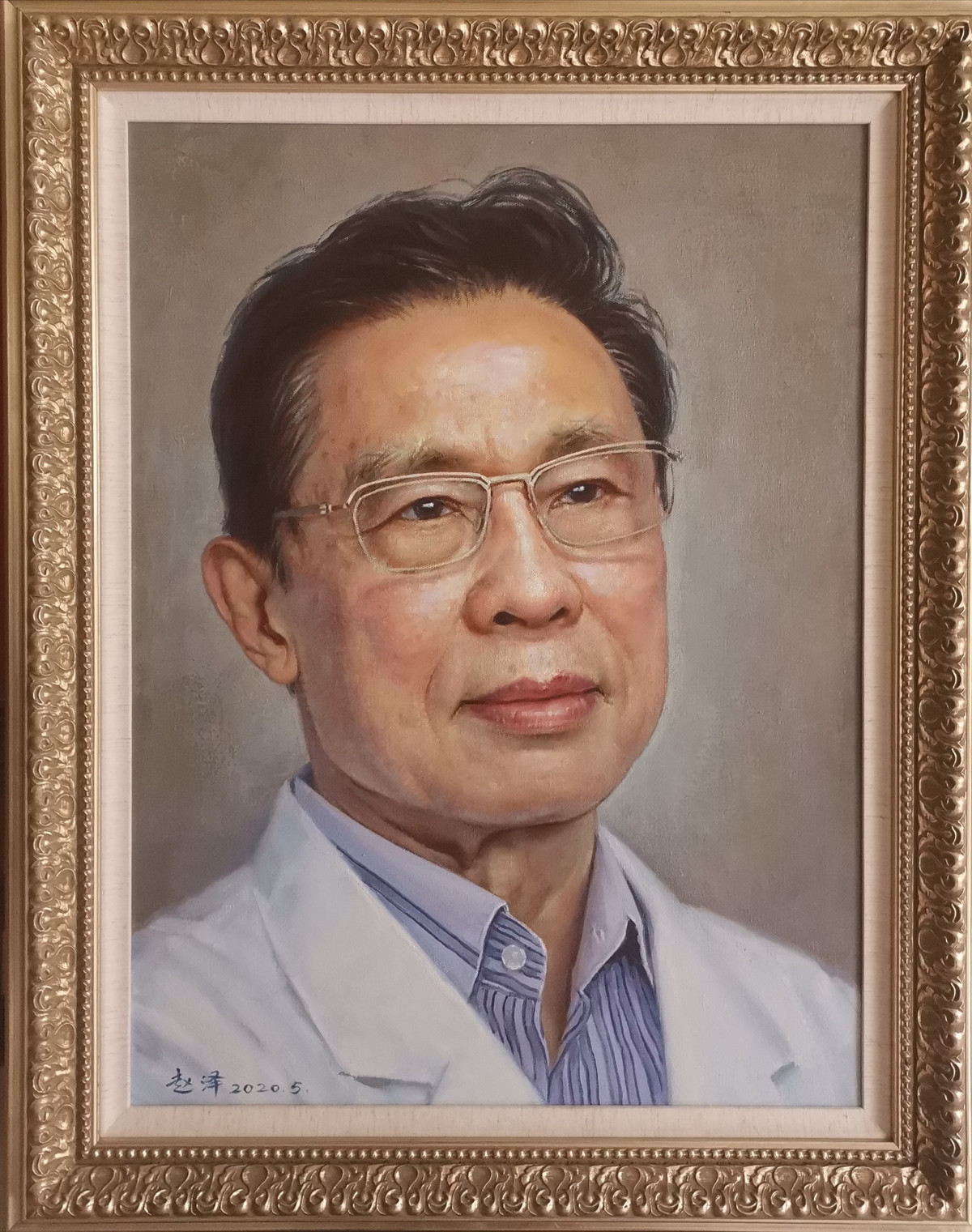 钟南山办公室挂的肖像画是南充人画的