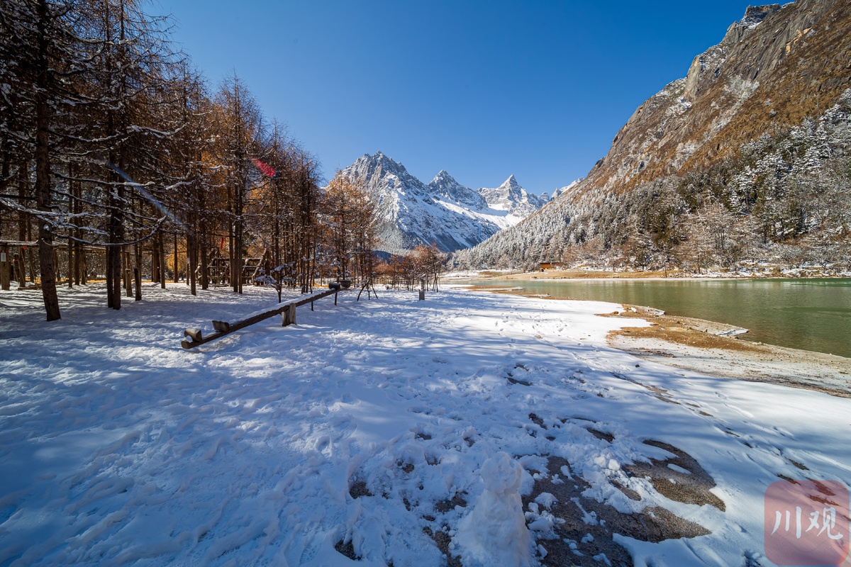 如诗如画来看毕棚沟初冬雪景大片