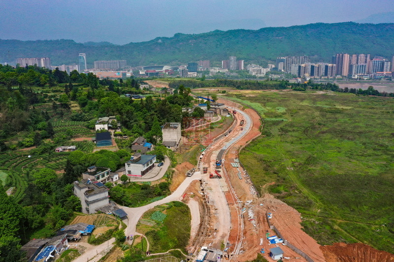 把耽误的工期抢回来雅安南外环项目建设火力全开