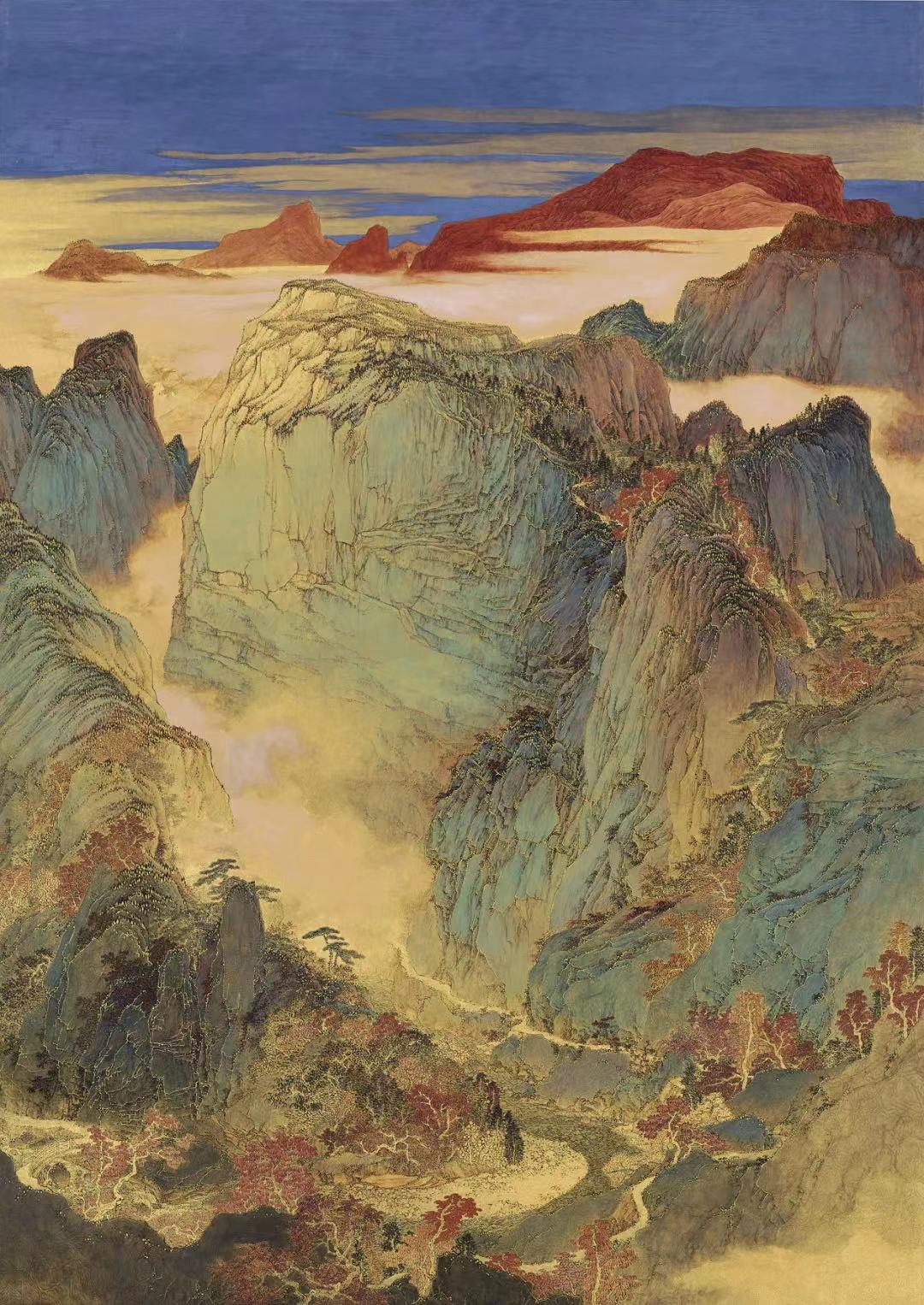 巴山朝晖(中国画) 李圣峰 作川观新闻记者 余如波山水画是中国画中