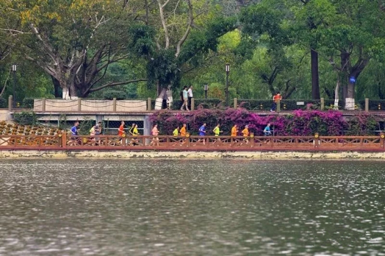 将园林绿化和生态水系充分融合金雁湿地公园集休闲娱乐,游览观光,锻炼