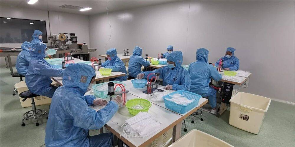 绵竹首条口罩生产线正式投产日产量蕞高可达10万只