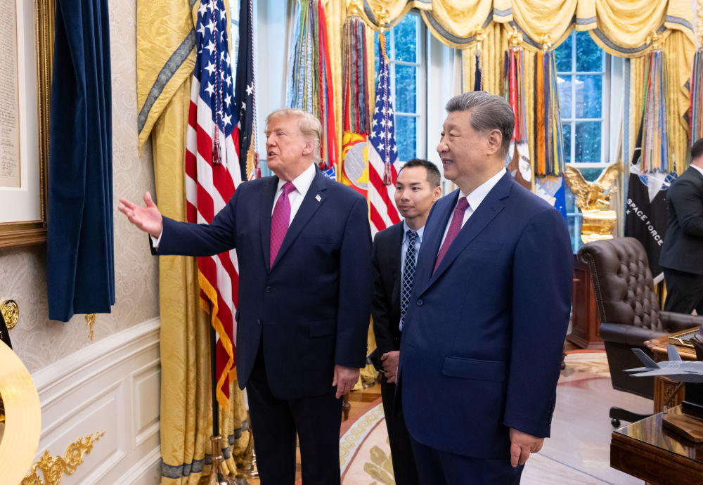 习特会历时约两小时 习近平会后乘车离开白宫