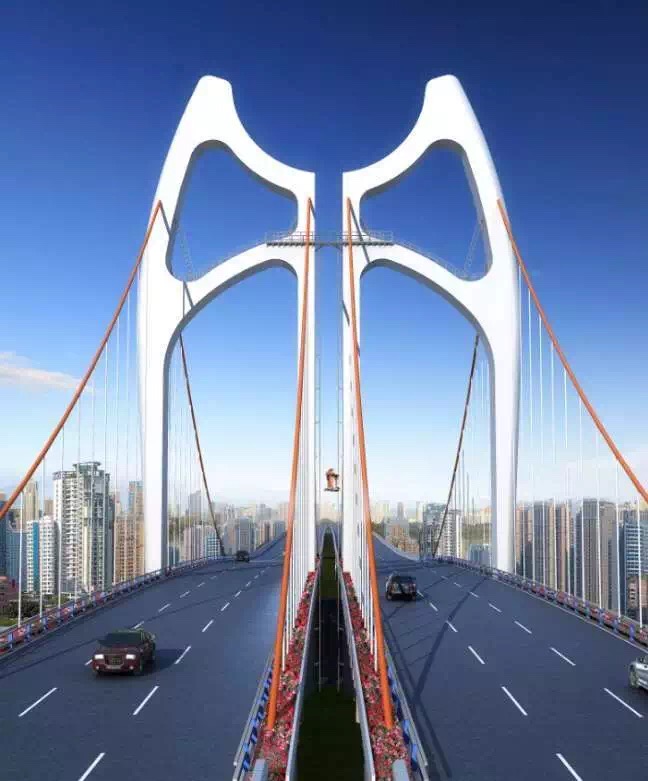 成都清水河悬索桥穿上新型"防护衣"!