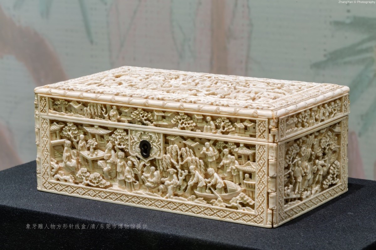 67象牙丝劈得比头发还细太平有象明清牙雕艺术展今日开展