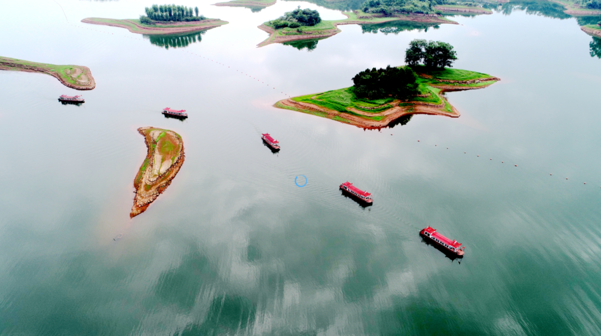蜀中千岛湖仁寿黑龙滩风景美如图画