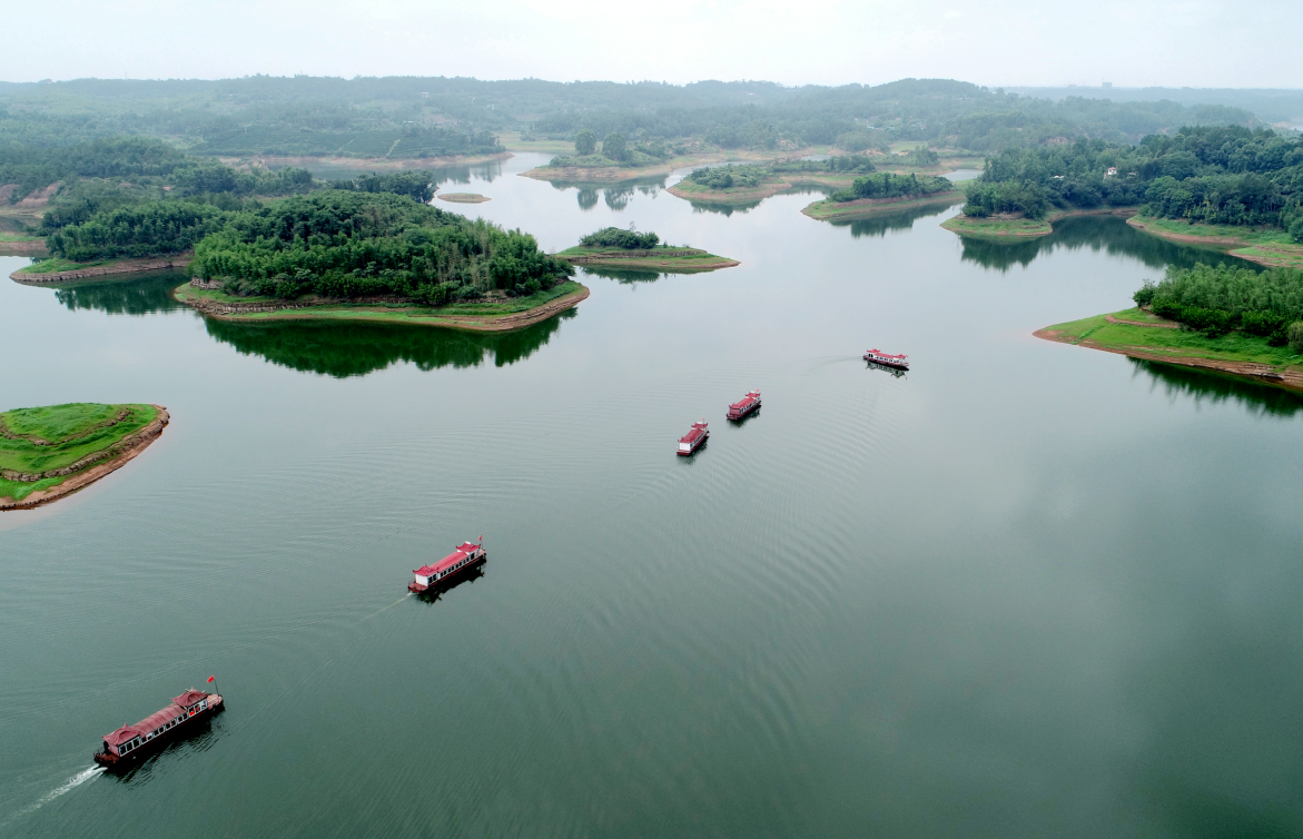 蜀中千岛湖仁寿黑龙滩风景美如图画