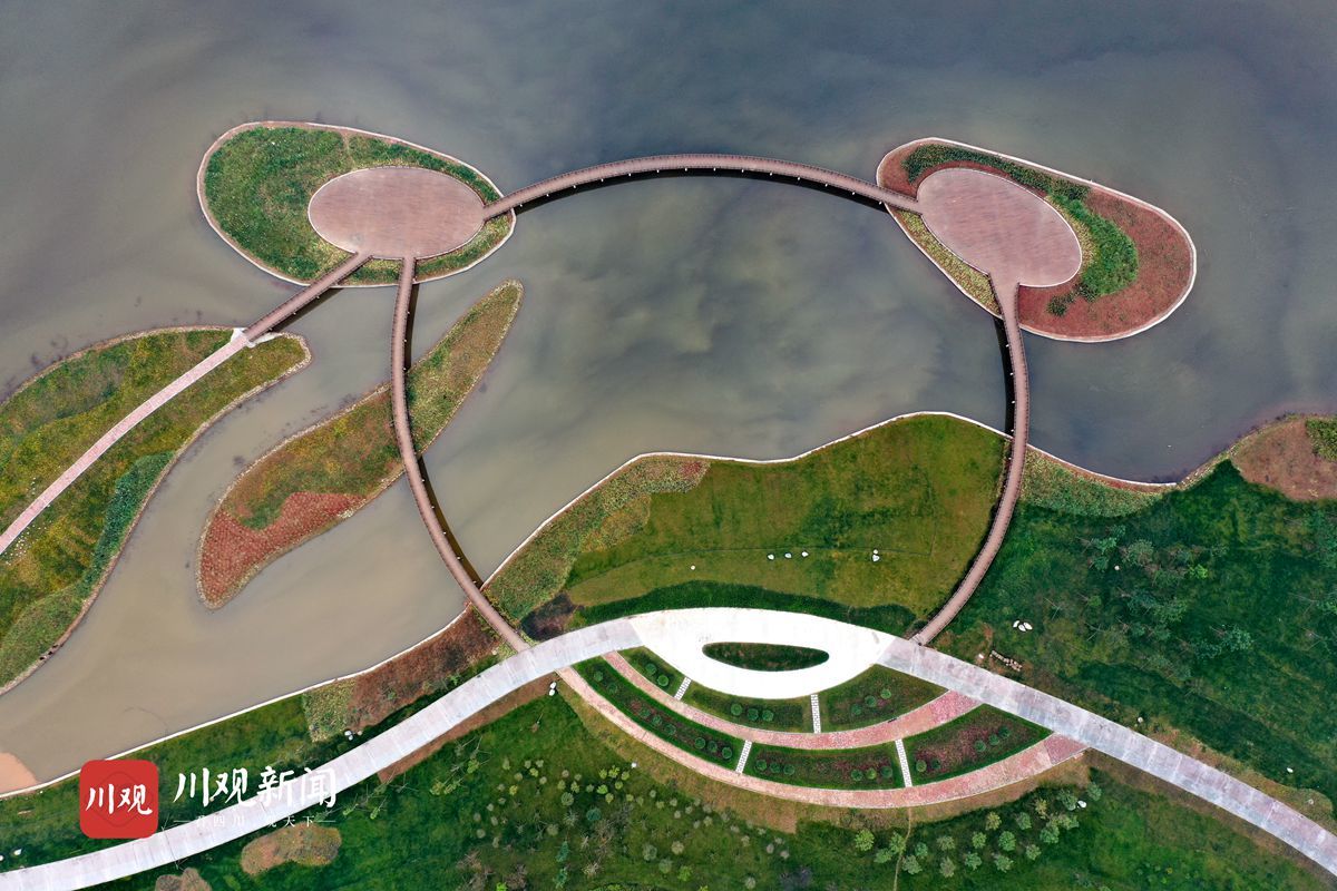 视频眉山天府新区柴桑河生态湿地公园一期对外开放