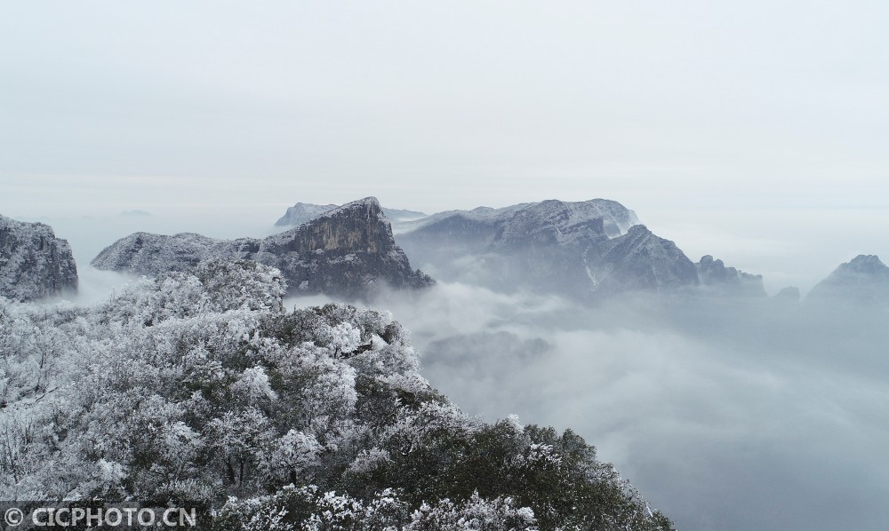 湖南张家界 冬雪美景入画来 川观新闻