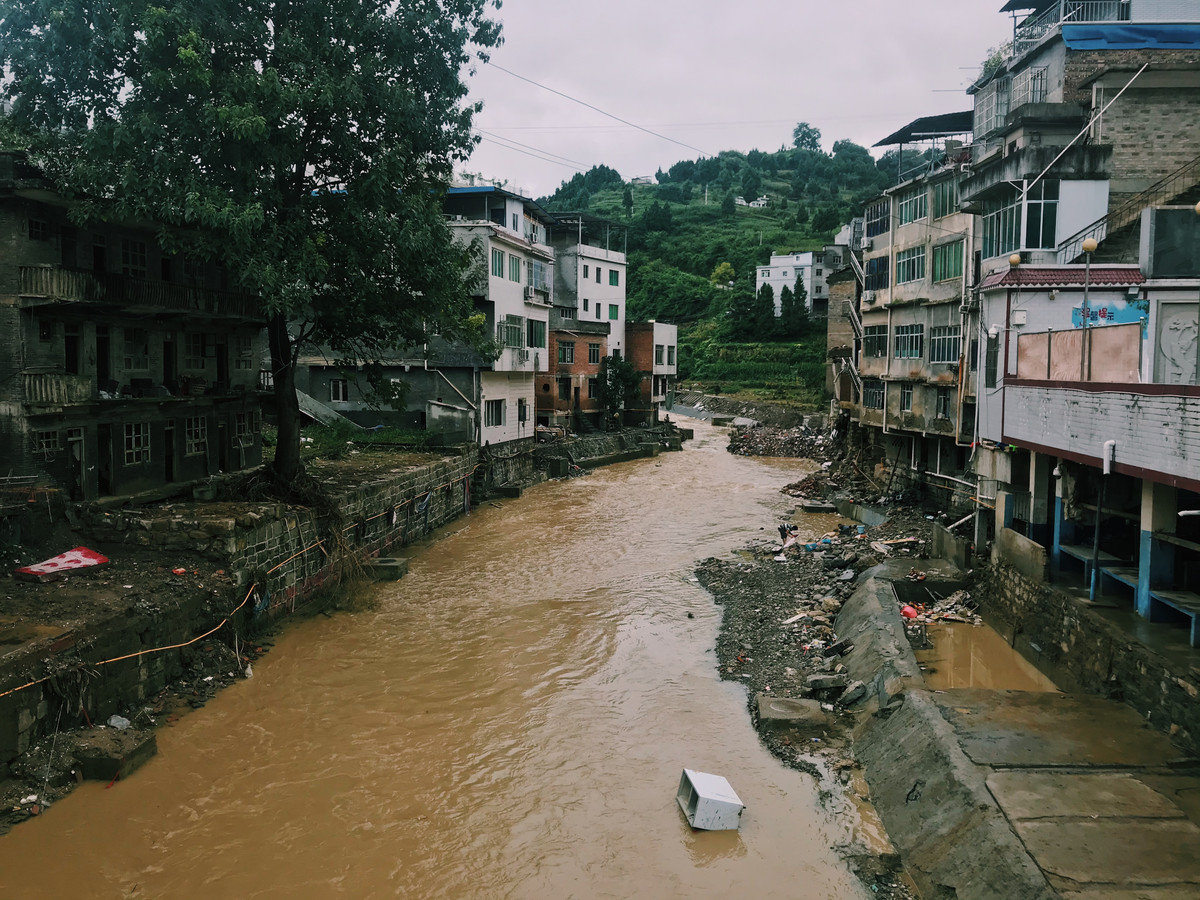 古蔺县丹桂镇的洪水已经褪去