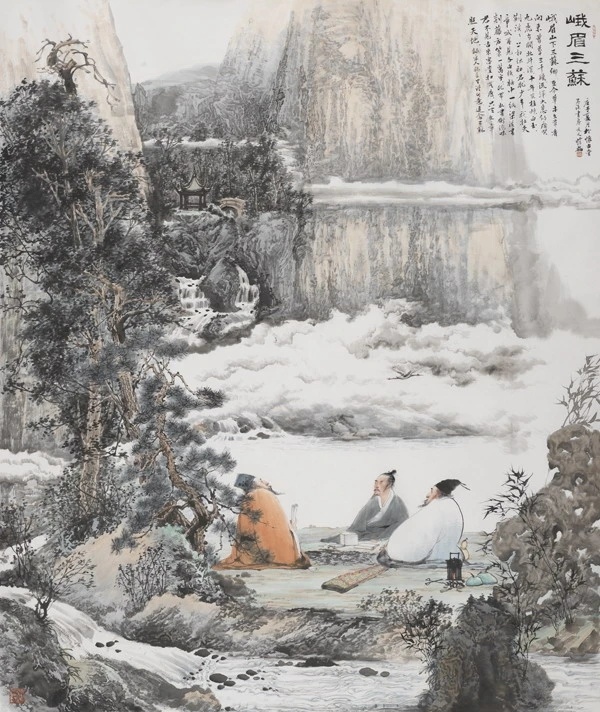 巴蜀笔墨情川渝中国画作品展开幕