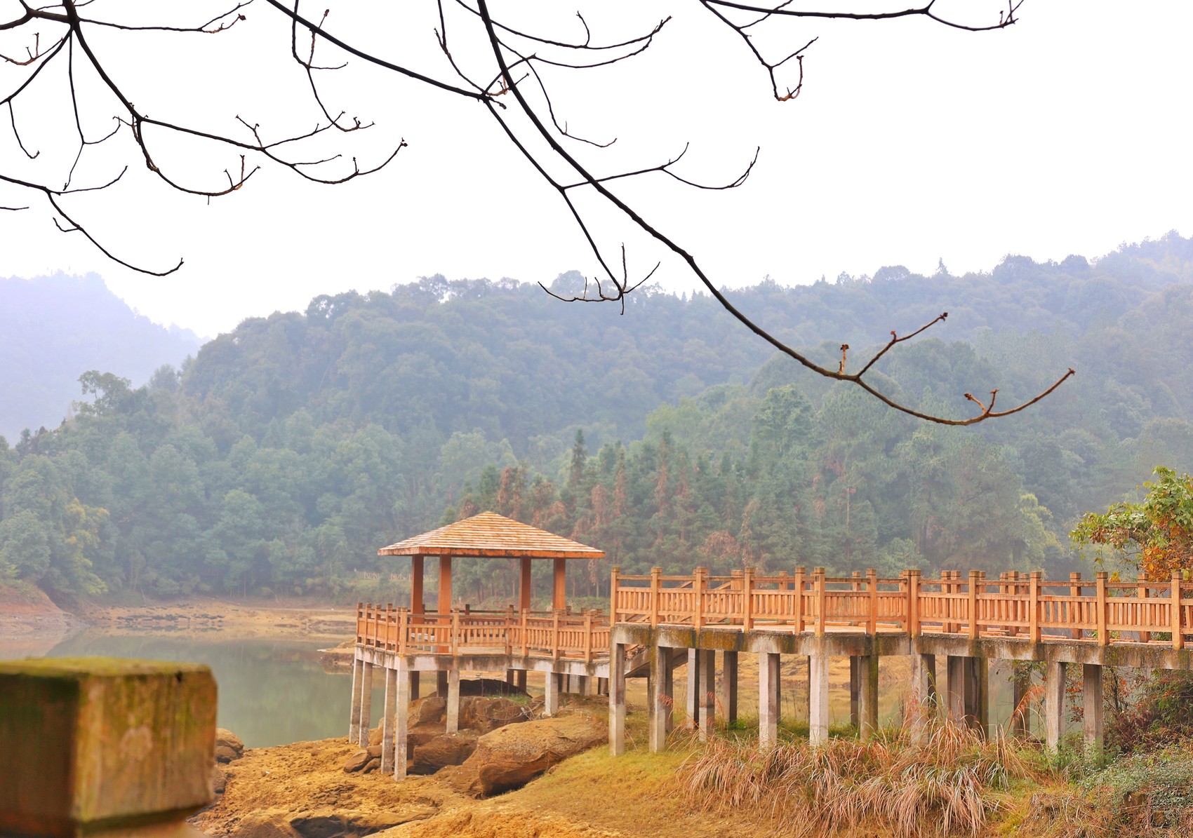 自然景观景点很多,例如龙心湖,千丘墆,共生竹海,锦绣茶山等;古佛山