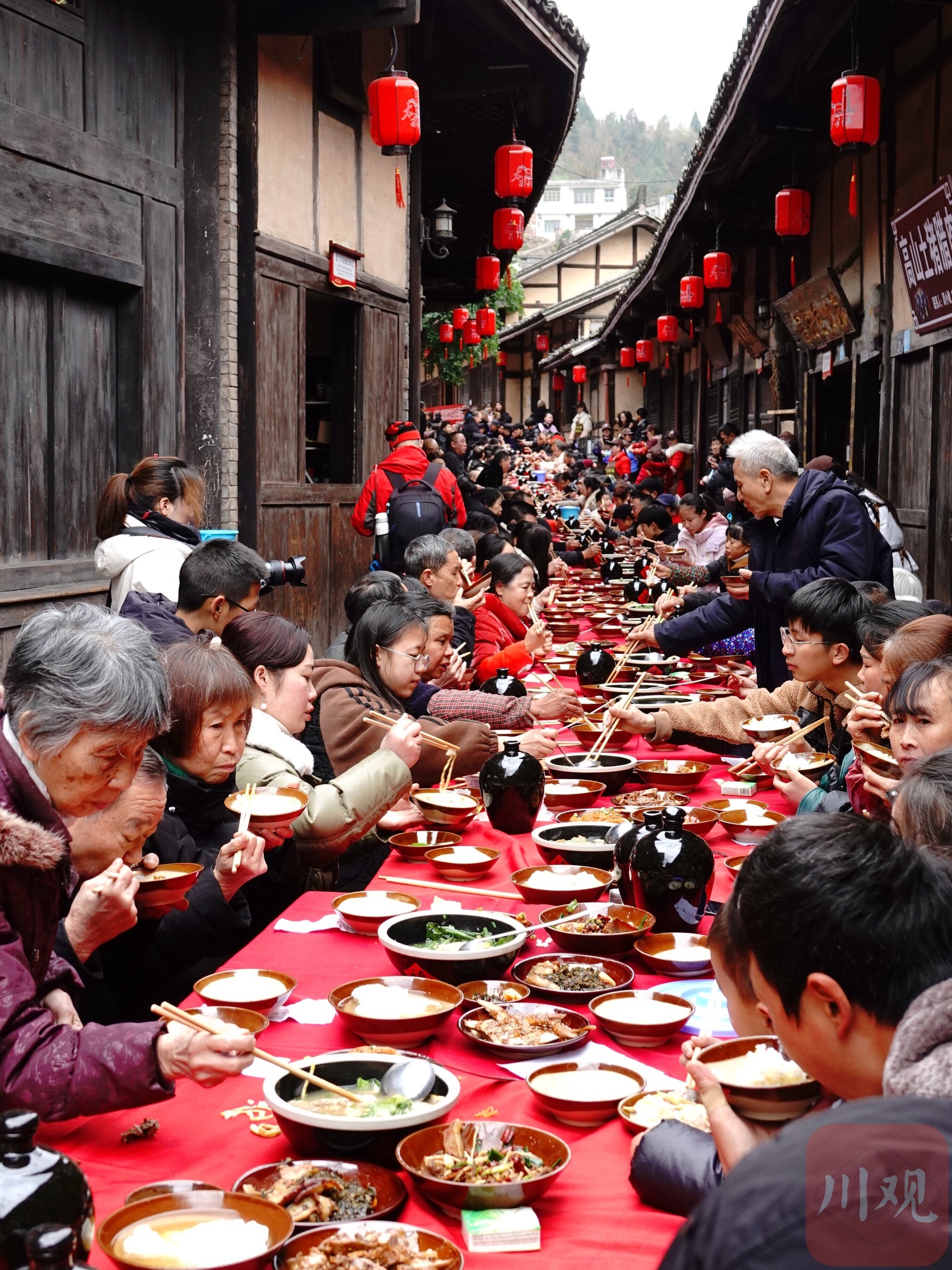 酒城闹元宵①泸州古蔺400人同吃百家宴