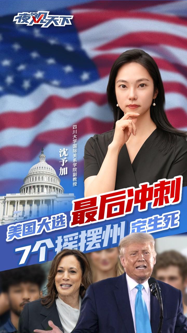 美国大选最后冲刺，7个摇摆州定生死丨夜观天下·美国选战_四川在线