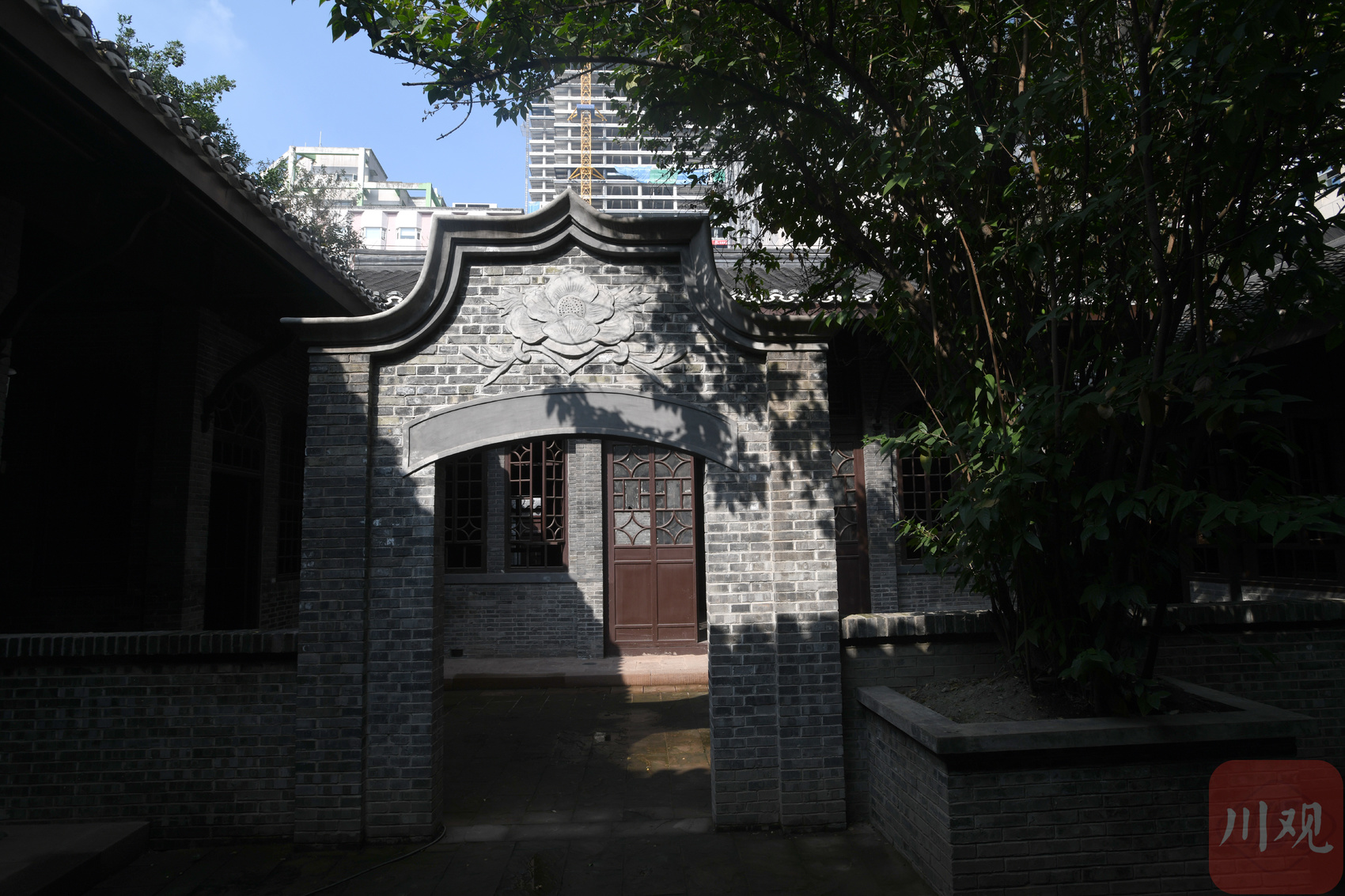 书法家谢无量的旧居改造一新的民居院落市民拍照新亮相的川西院落改造