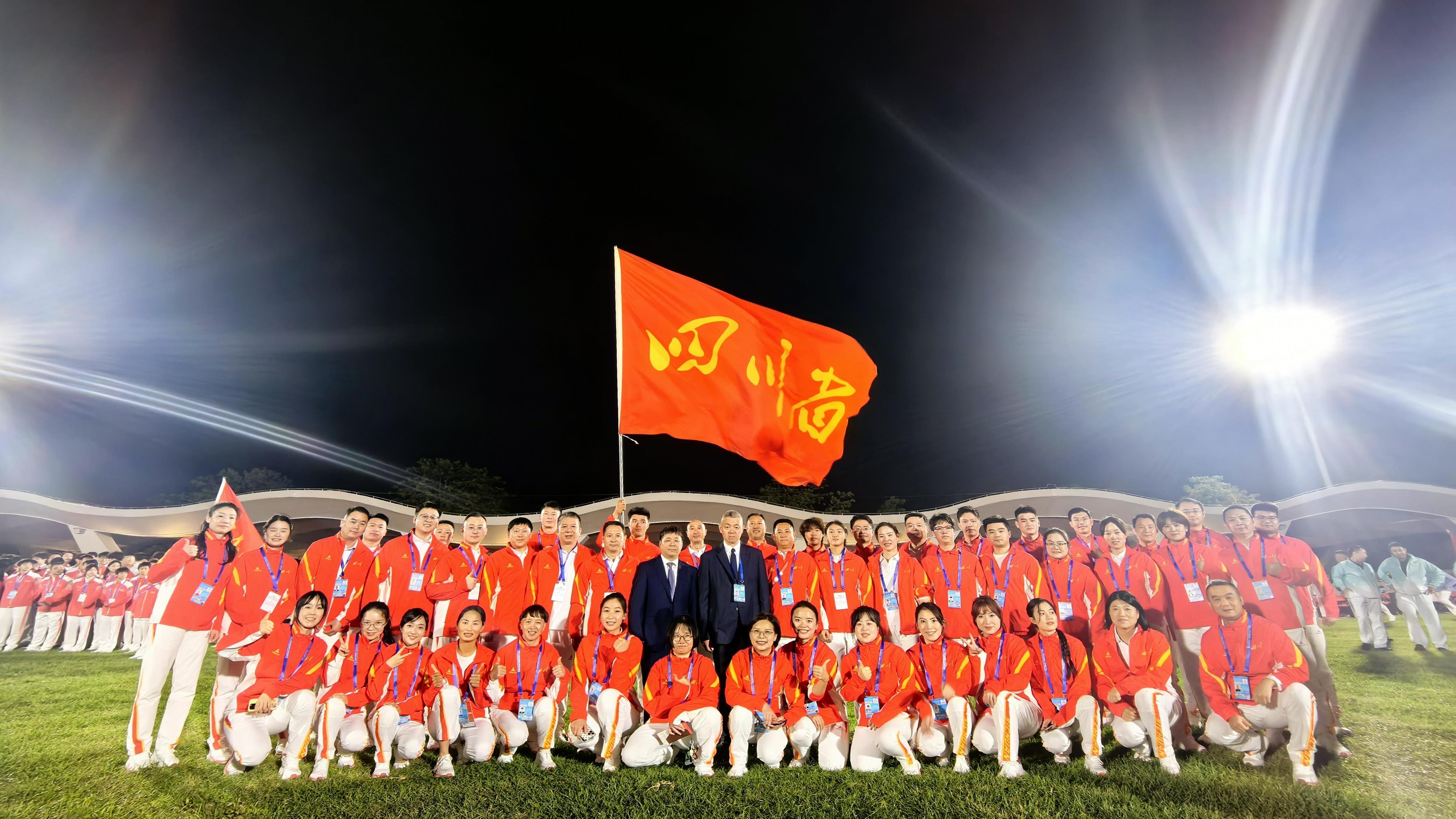 第十五届全运会开幕式即将举行 四川体育代表团等候进场