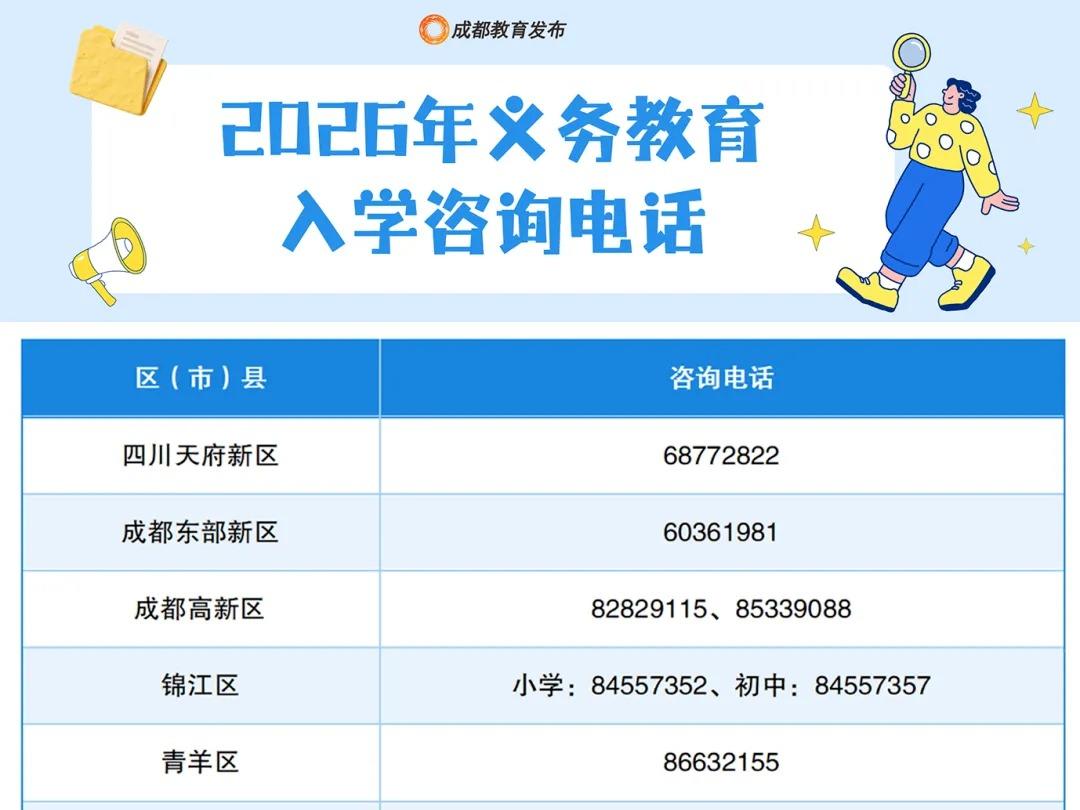 2026年成都市随迁子女入学申请即将开始 6个区（市）县放宽入学门槛