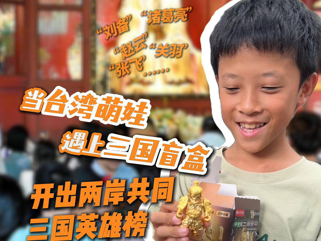 当台湾萌娃遇上三国盲盒 开出两岸共同三国英雄榜丨海峡龙门阵