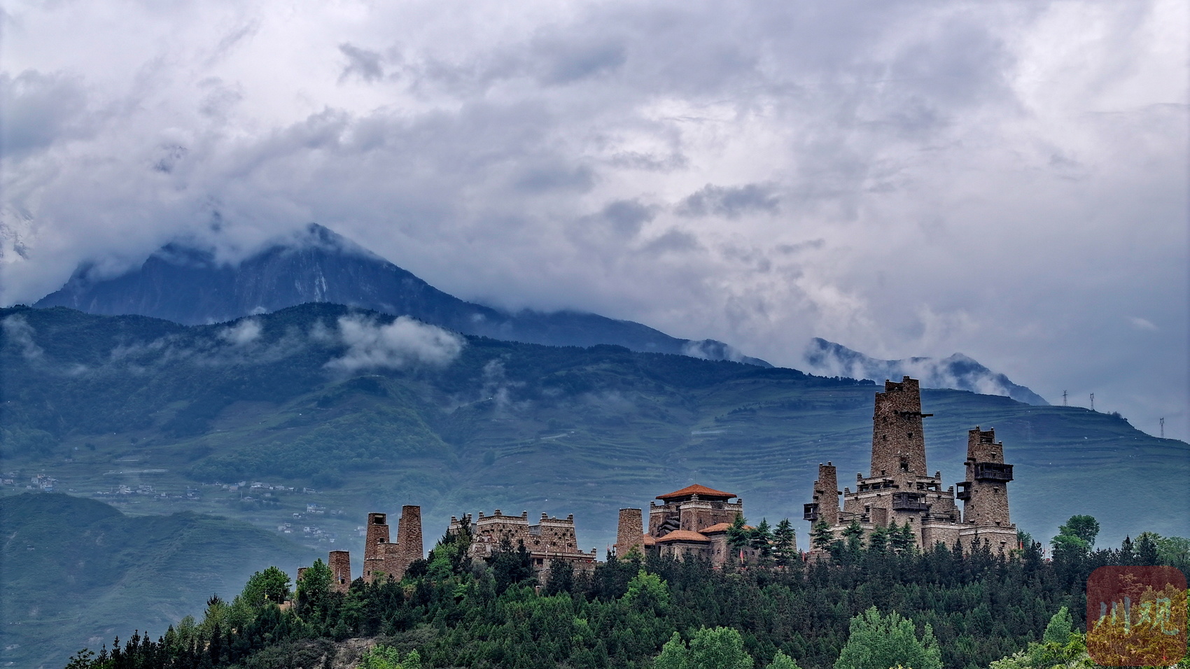 c视频丨雨后阿坝茂县:宛如流动的"水墨画"