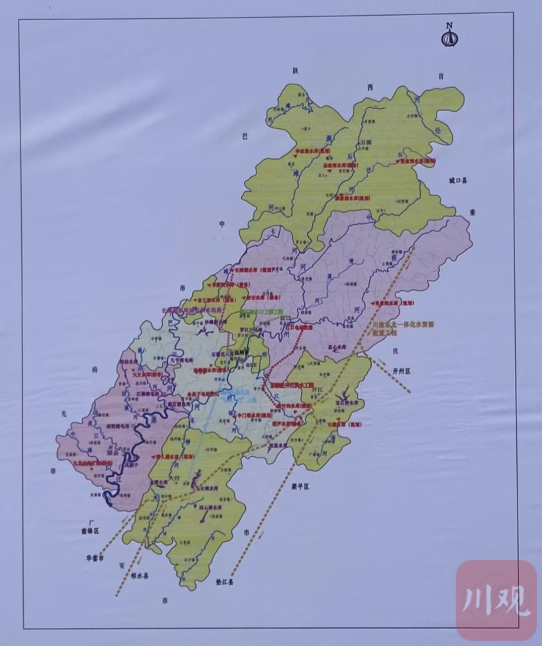 渠江镇地图图片